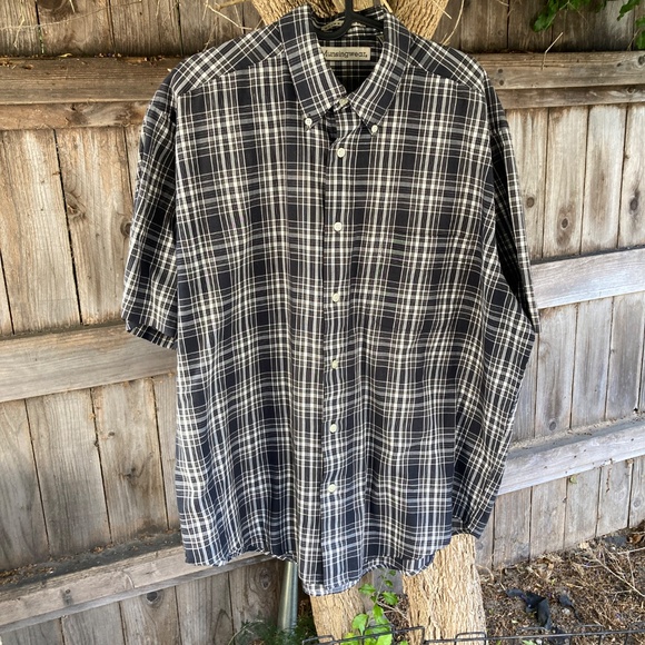 Black and White Plaid Shirt by Munsingwear - Picture 4 of 9